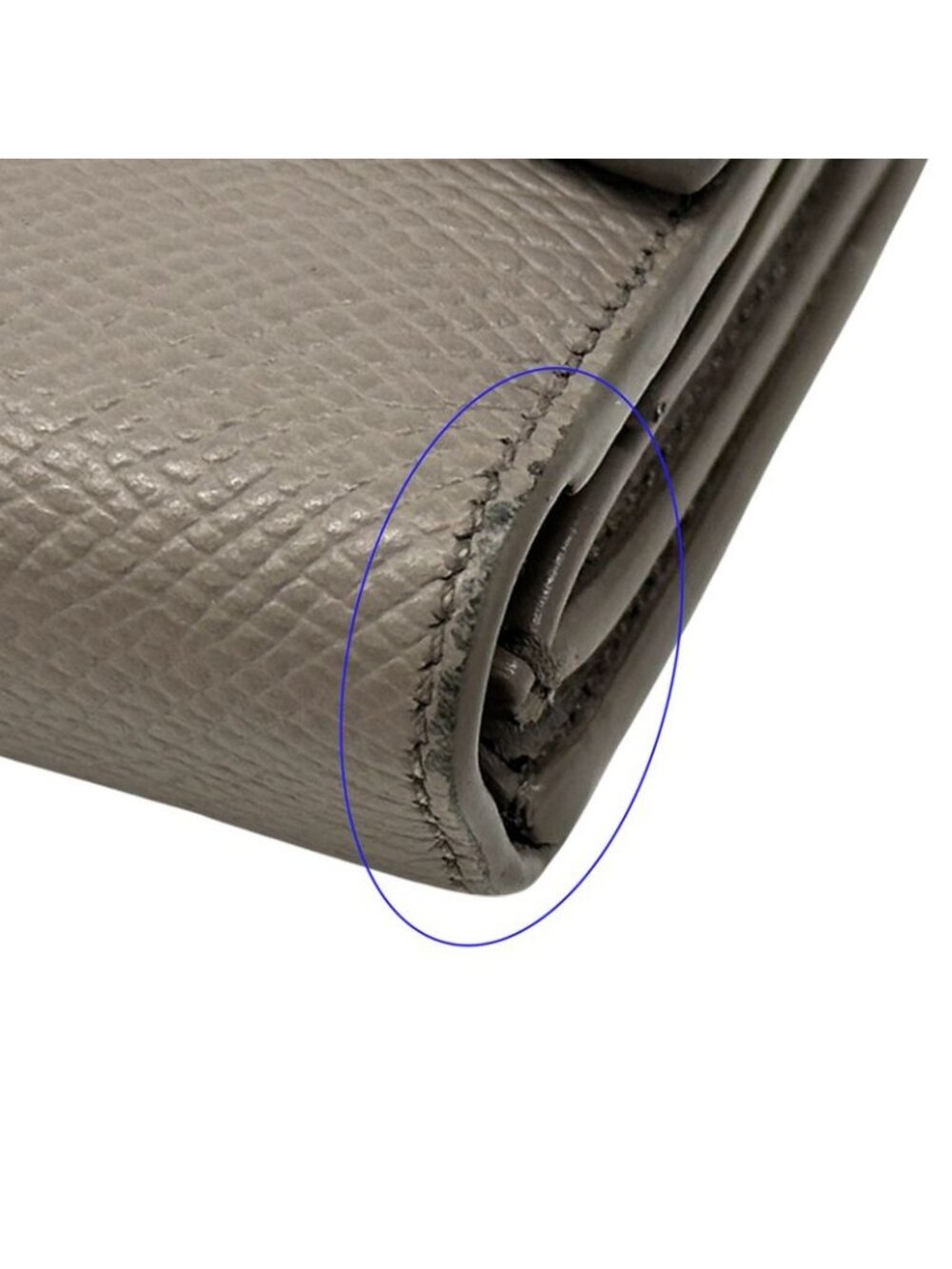 Celine Wallet Trifold Leather Small Gray Mini Compact - Picture 9 of 15